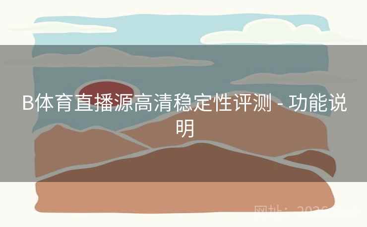 B体育直播源高清稳定性评测 - 功能说明