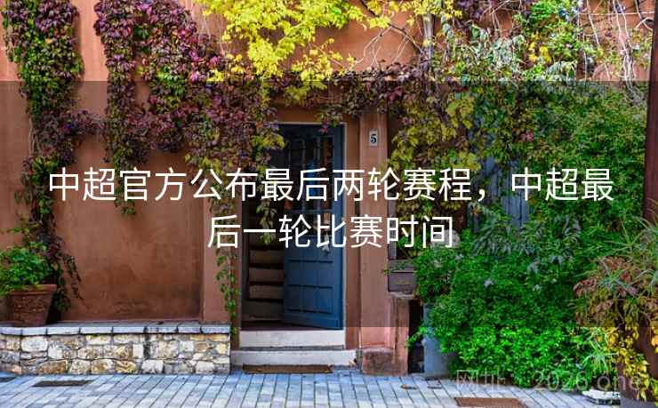 中超官方公布最后两轮赛程，中超最后一轮比赛时间