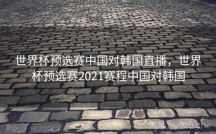 世界杯预选赛中国对韩国直播,世界杯预选赛2021赛程中国对韩国