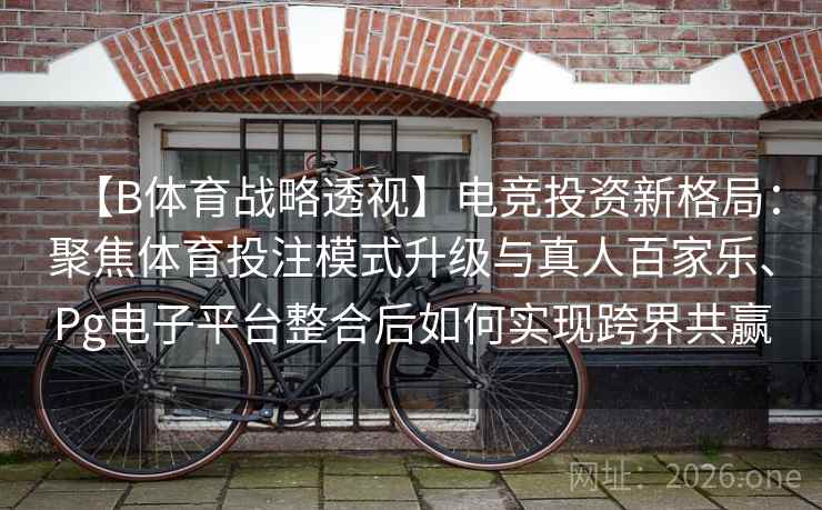 【B体育战略透视】电竞投资新格局:聚焦体育投注模式升级与真人百家乐、Pg电子平台整合后如何实现跨界共赢