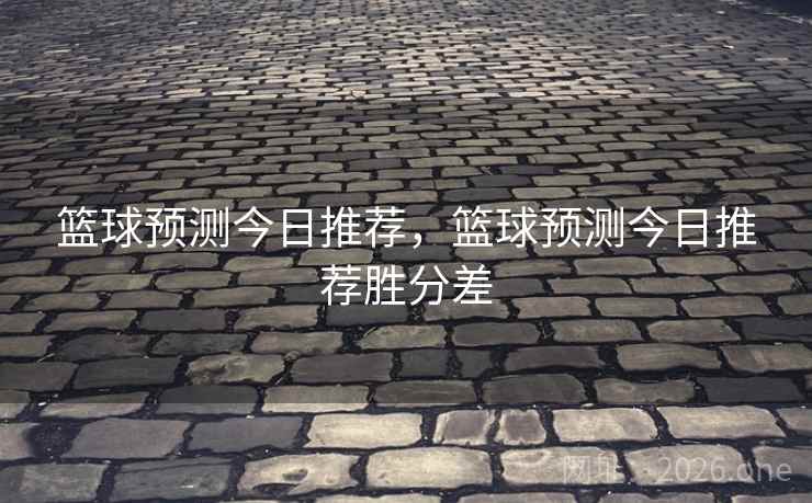 篮球预测今日推荐,篮球预测今日推荐胜分差