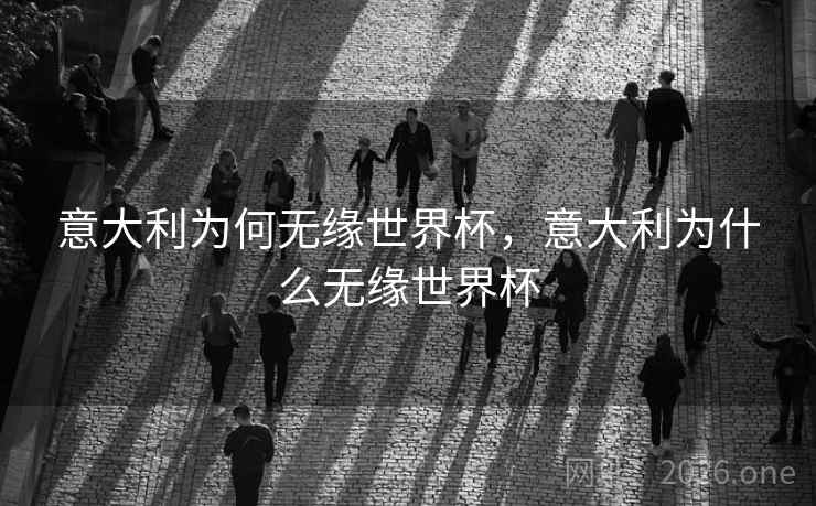 意大利为何无缘世界杯,意大利为什么无缘世界杯